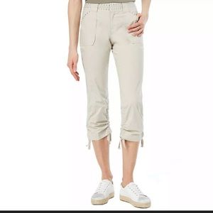 INC Cargo Studded Capri Pants